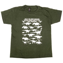 Load image into Gallery viewer, RTM Talk to me About Dinosaurs Youth Tee