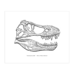 Tyrannosaurus rex Custom Dinosaur Print
