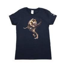 Load image into Gallery viewer, T. rex Skeleton Ladies T-shirt