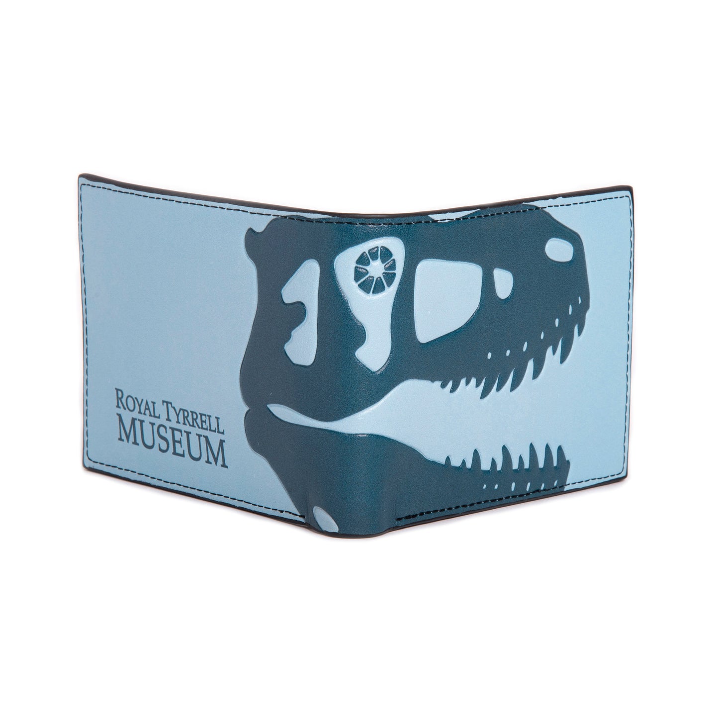 Men's Blue Albertosaurus Skull Wallet