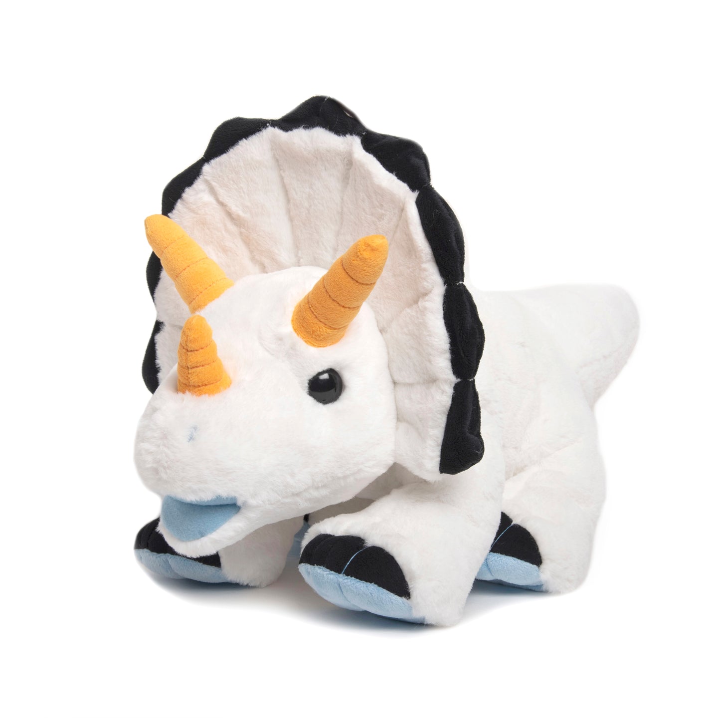 Snow Triceratops Stuffed Animal