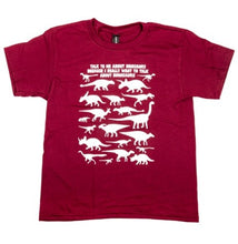 Load image into Gallery viewer, RTM Talk to me About Dinosaurs Youth Tee
