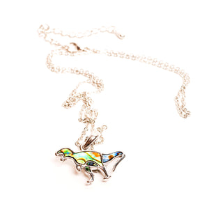 Abalone Tyrannosaur Necklace