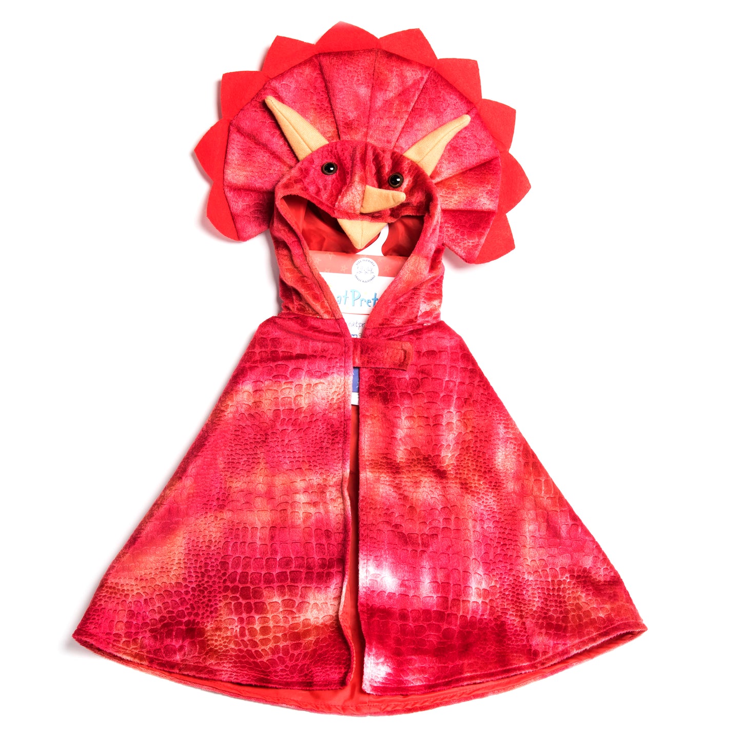 Baby’s Triceratops Cape - Red