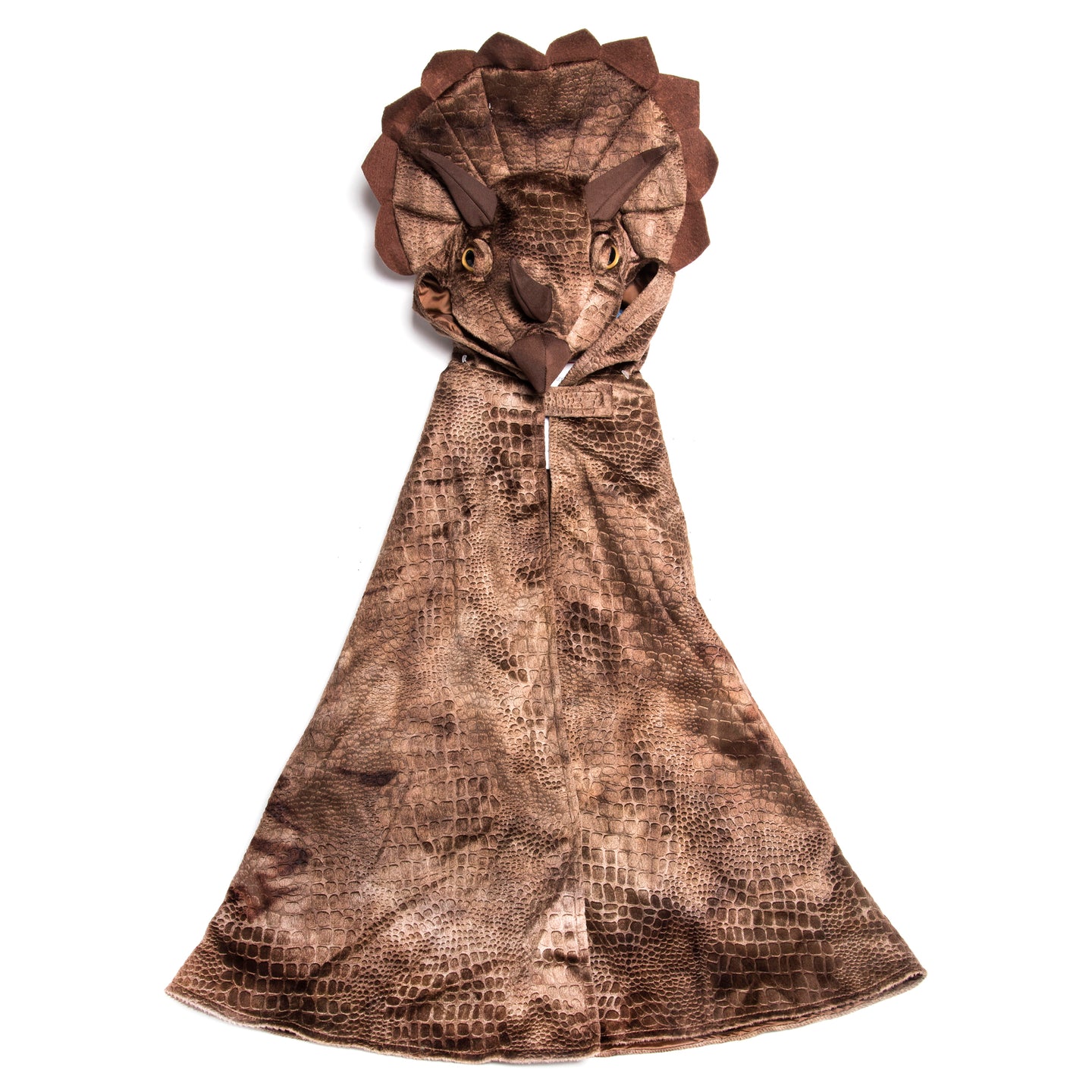 Kids Triceratops Cape – Brown