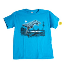 Load image into Gallery viewer, Glowing Tyrannosaur Skeleton Adult T-shirt

