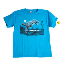 Load image into Gallery viewer, Glowing Tyrannosaur Skeleton Child T-shirt
