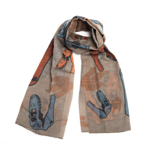 Colourful Albertosaurus Shawl Scarf