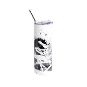 Death Pose Tumblers with Lid & Straw