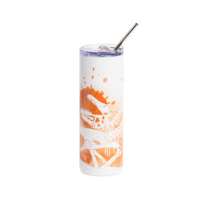 Death Pose Tumblers with Lid & Straw