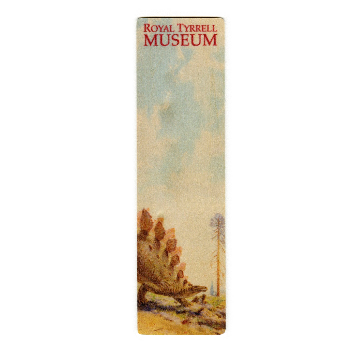 Stegosaurus Vintage Wooden Bookmark