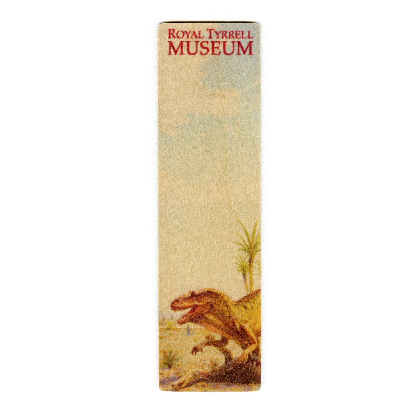Allosaurus Vintage Wooden Bookmark