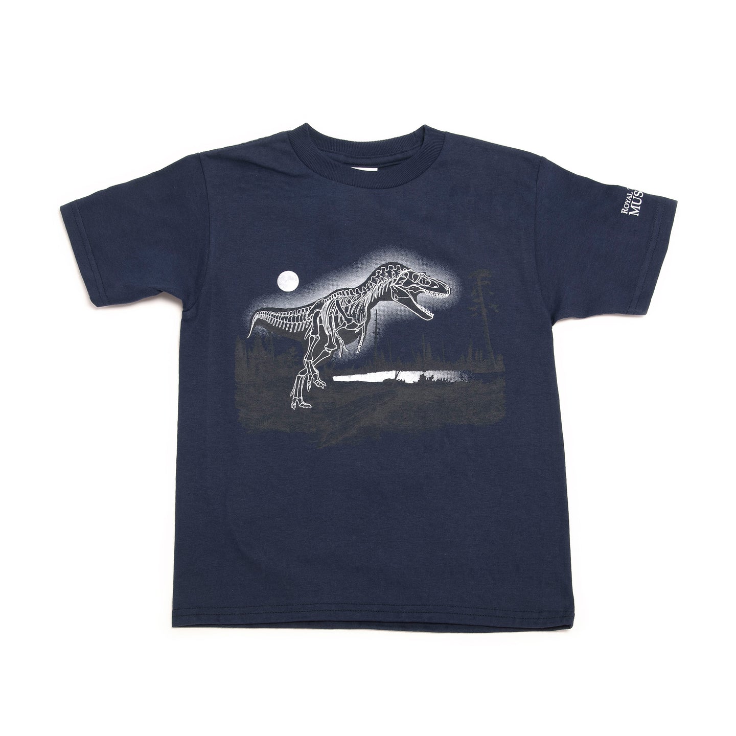 Glowing Tyrannosaur Skeleton Child T-shirt