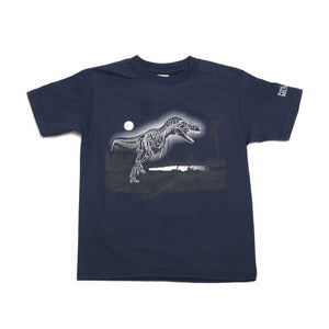 Glowing Tyrannosaur Skeleton Youth T-shirt